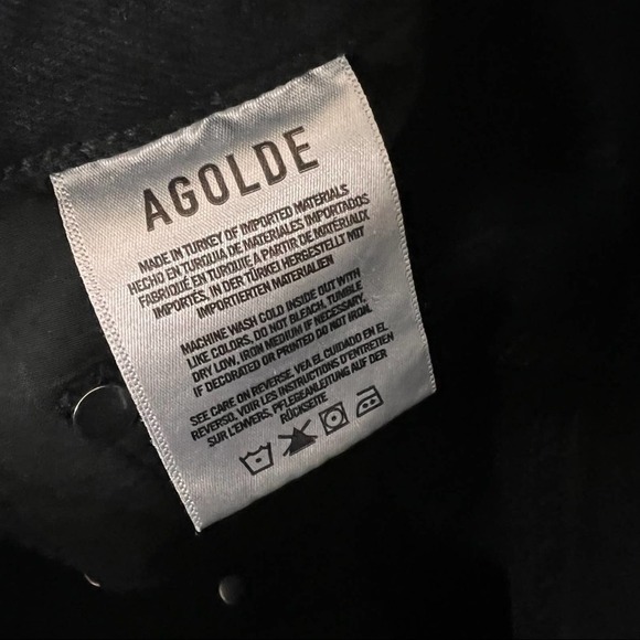 Agolde Remy High Rise Straight Jeans in Caution Wash Size 25 - Picture 11 of 14